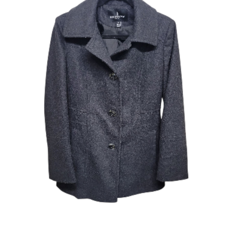London Fog Dark Gray Women's Pea Coat